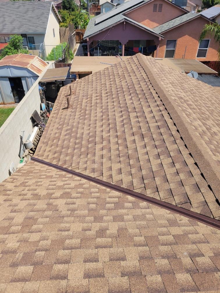 Before and after roof repair Clovis CA
